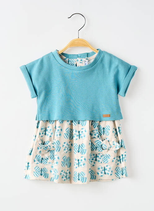 Robe mi-longue bleu MAYORAL fille