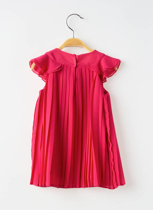 Robe mi-longue manches courtes manches courtes rose MAYORAL fille