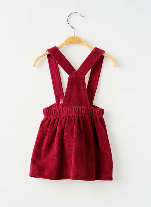 Robe mi-longue rouge ELLE EST OU LA MER fille