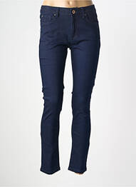 Jeans coupe slim tissage brut taille normale bleu KY CREATION femme