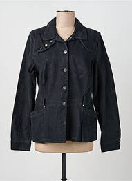 Veste casual poches noir FLEUR DE SEL femme