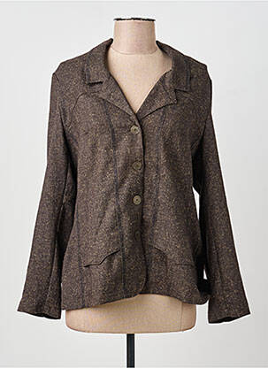 Blazer coupe cintrée marron GEVANA femme