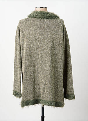 Gilet manches longues stretch vert OMC femme