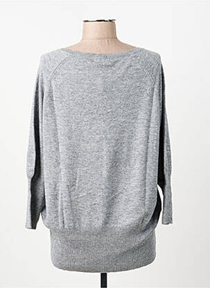 Pull tissage chiné manches 3/4 gris ESCORPION femme