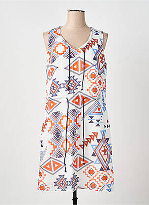 Robe mi-longue sans manche sans manche blanc MERI & ESCA femme