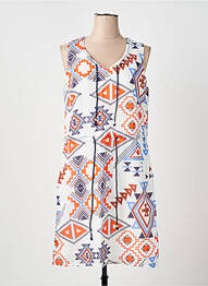Robe mi-longue sans manche sans manche blanc MERI & ESCA femme
