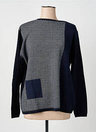 Pull col bateau manches longues bleu OMC femme