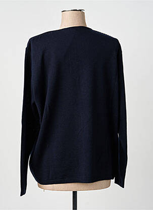 Pull col bateau manches longues bleu OMC femme
