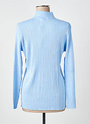 Pull stretch manches longues bleu MICHA femme