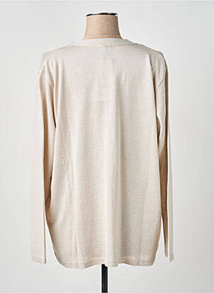 Gilet manches longues stretch beige OMC femme