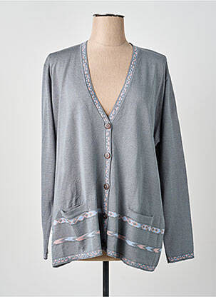 Gilet manches longues stretch gris OMC femme