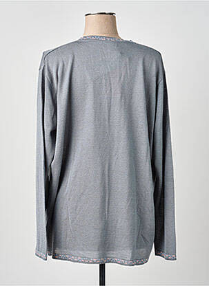 Gilet manches longues stretch gris OMC femme