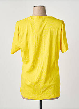 T-shirt stretch manches courtes jaune M.X.O femme