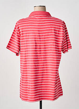 Polo imprimé rayures manches courtes rose M.X.O femme