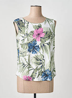 Débardeur stretch sans manche vert OMC femme