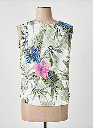 Débardeur stretch sans manche vert OMC femme