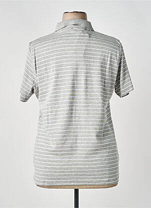Polo fermeture boutonnée sur le devant manches courtes gris M.X.O femme