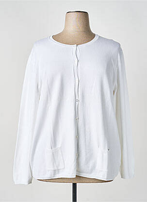 Gilet manches longues stretch blanc M.X.O femme