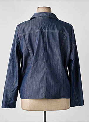Veste casual col tailleur bleu GEVANA femme