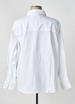 Chemisier coupe droite manches longues blanc BARILOCHE femme