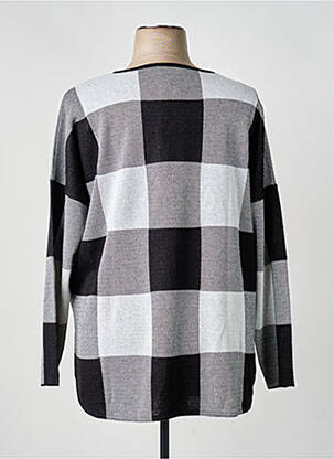 Pull coupe droite manches longues gris FABER femme