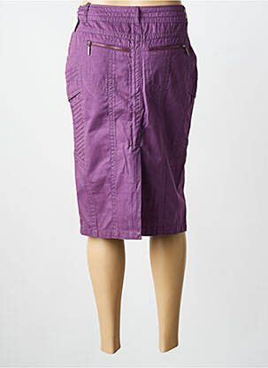 Jupe mi-longue coupe droite violet STEILMANN femme