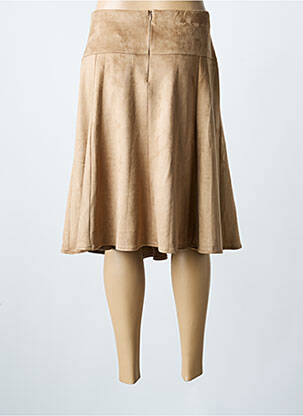 Jupe mi-longue stretch beige MERI & ESCA femme