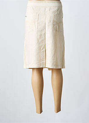 Jupe mi-longue coupe droite beige OLSEN femme