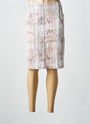 Jupe mi-longue taille à pinces beige PAZ TORRAS femme