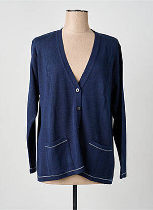 Gilet manches longues bleu OMC femme