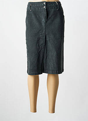 Jupe mi-longue gris FLEUR DE SEL femme