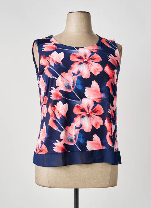 Top tissage jersey sans manche bleu !OHO! femme
