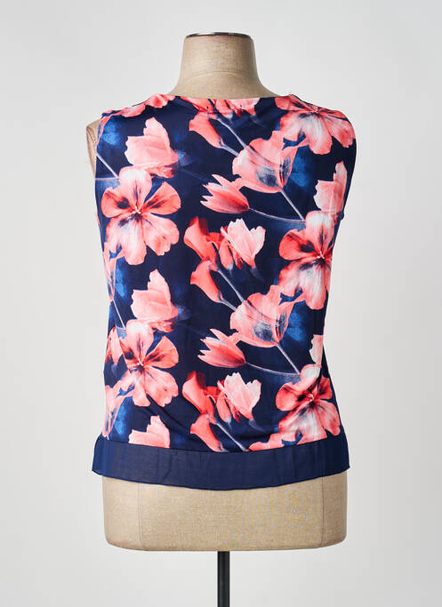 Top tissage jersey sans manche bleu !OHO! femme