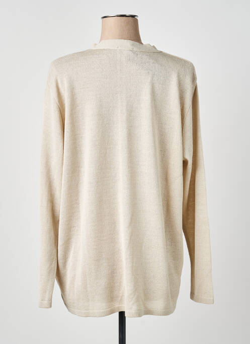 Gilet manches longues beige OMC femme