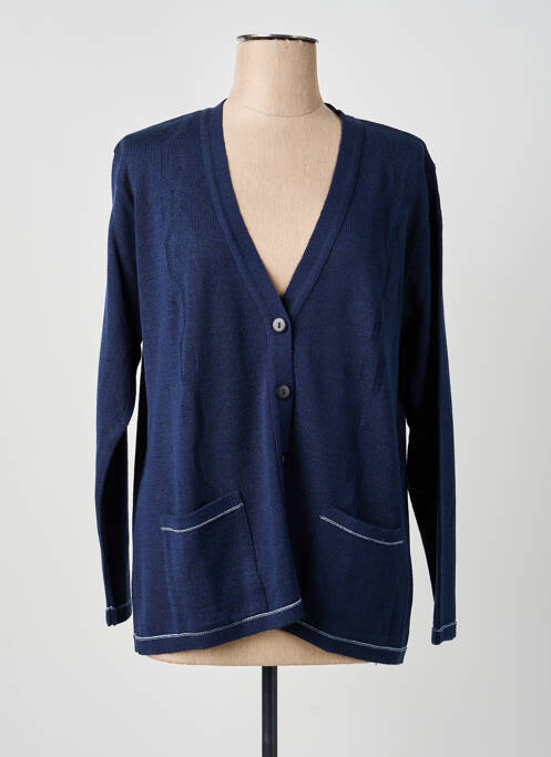 Gilet manches longues bleu OMC femme