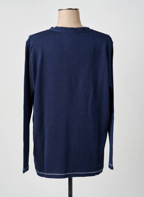 Gilet manches longues bleu OMC femme