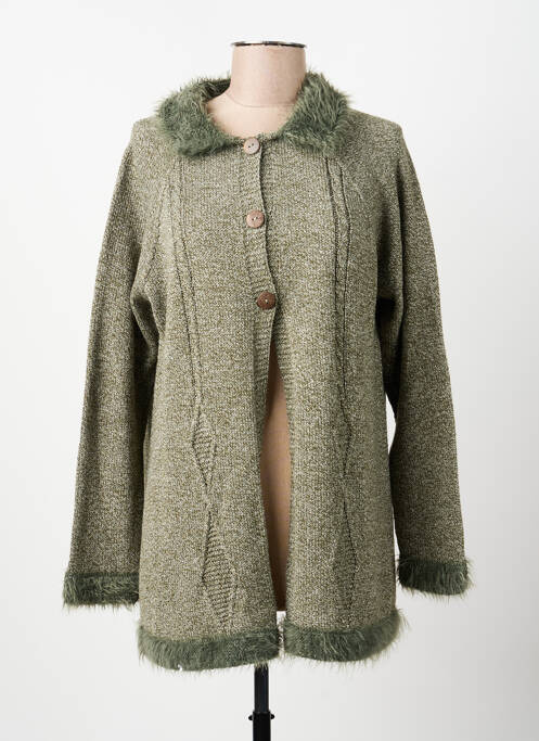 Gilet manches longues vert OMC femme