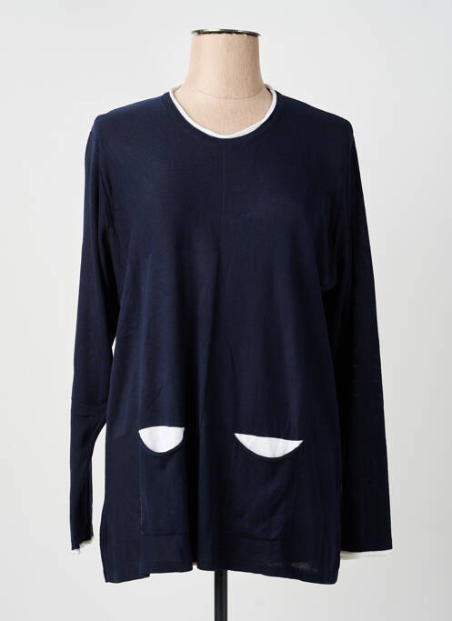 Pull tunique bleu MONTPUNT femme
