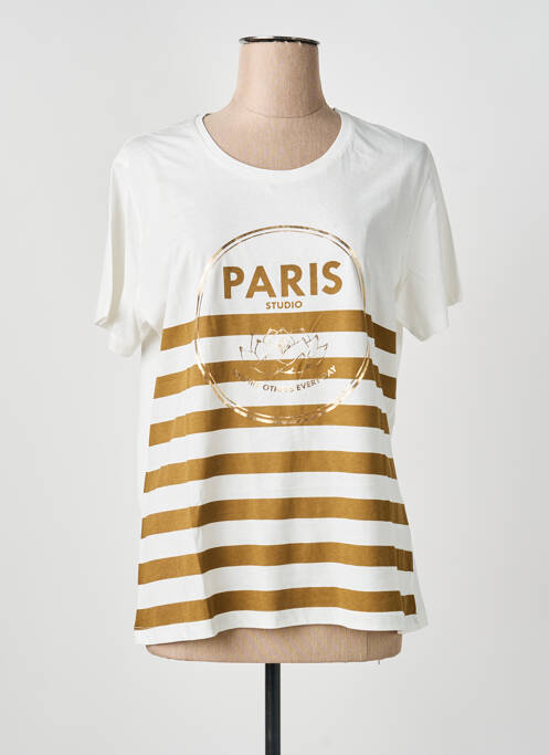 T-shirt beige M.X.O femme