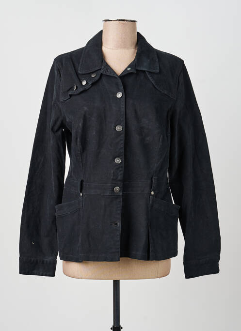 Veste casual noir FLEUR DE SEL femme