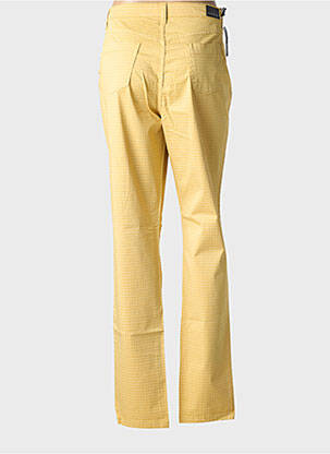 Pantalon slim tissage popeline taille normale jaune WALTRON femme