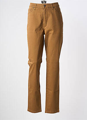 Jeans coupe slim stretch taille normale jaune LCDN femme