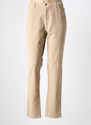 Pantalon slim stretch taille normale beige clair WALTRON femme