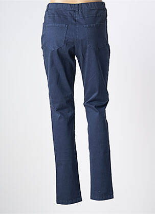 Jegging tissage popeline taille haute bleu GUY DUBOUIS femme