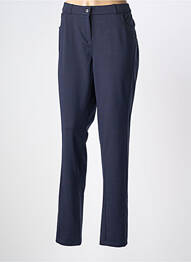 Pantalon slim taille élastique taille normale bleu GUY DUBOUIS femme