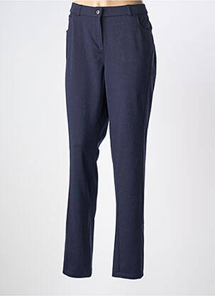 Pantalon slim taille élastique taille normale bleu GUY DUBOUIS femme