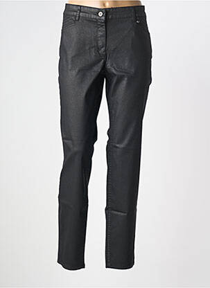 Pantalon slim tissage enduit taille normale noir OLSEN femme
