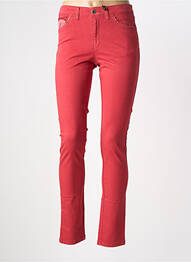 Jeans skinny taille normale taille normale rouge WALTRON femme