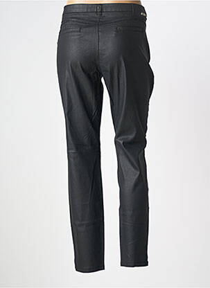 Pantalon chino fermeture zippée sous rabat boutonné taille normale noir JOCAVI femme