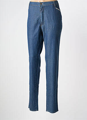 Pantalon slim taille haute taille haute bleu WALTRON femme